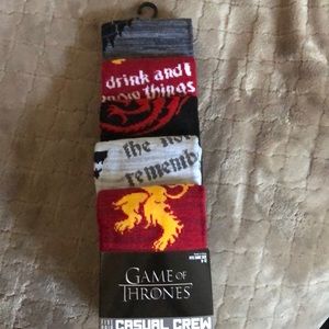 🐝🐝BNWT Game of Thrones Men’s casual crew socks